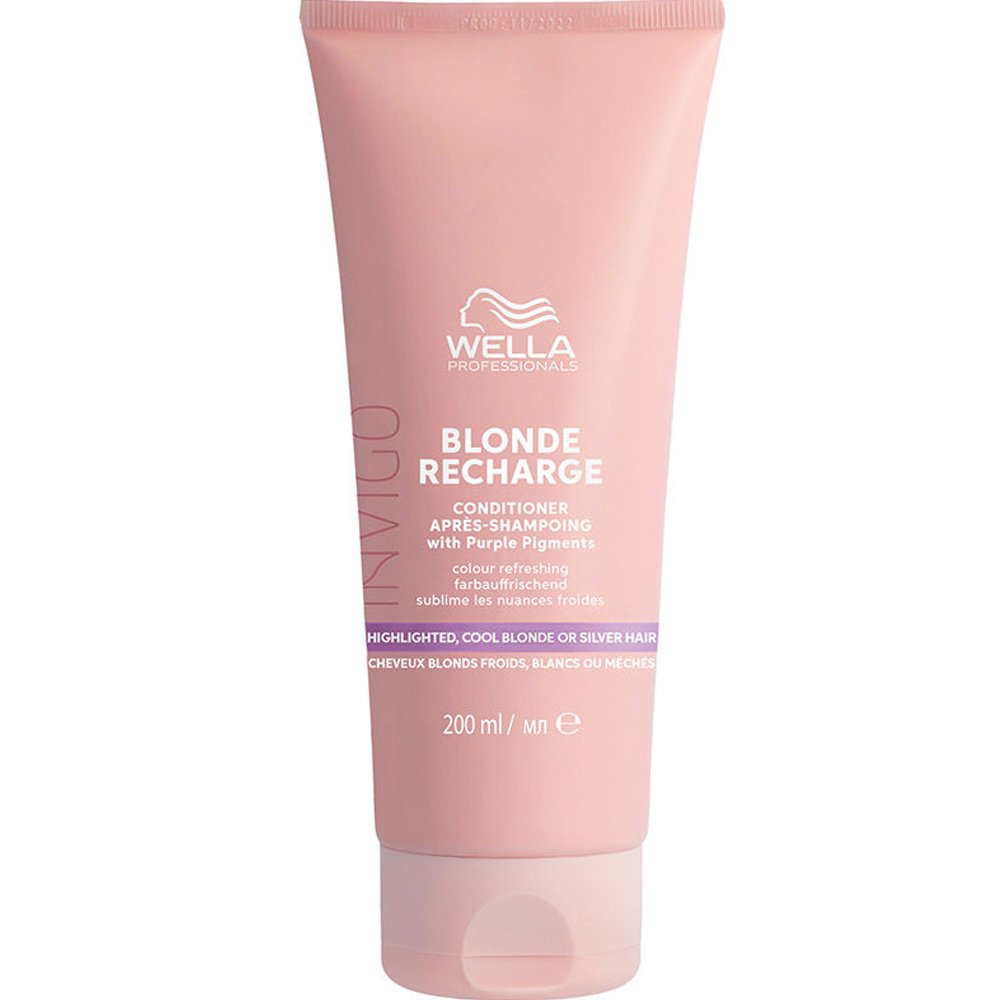 Wella Wella Professionals Invigo Blonde Recharge Conditioner With Color Pigments Μαλακτική Κρέμα Αναζωογόνησης Χρώματος για Ψυχρές Ξανθές Αποχρώσεις 200ml