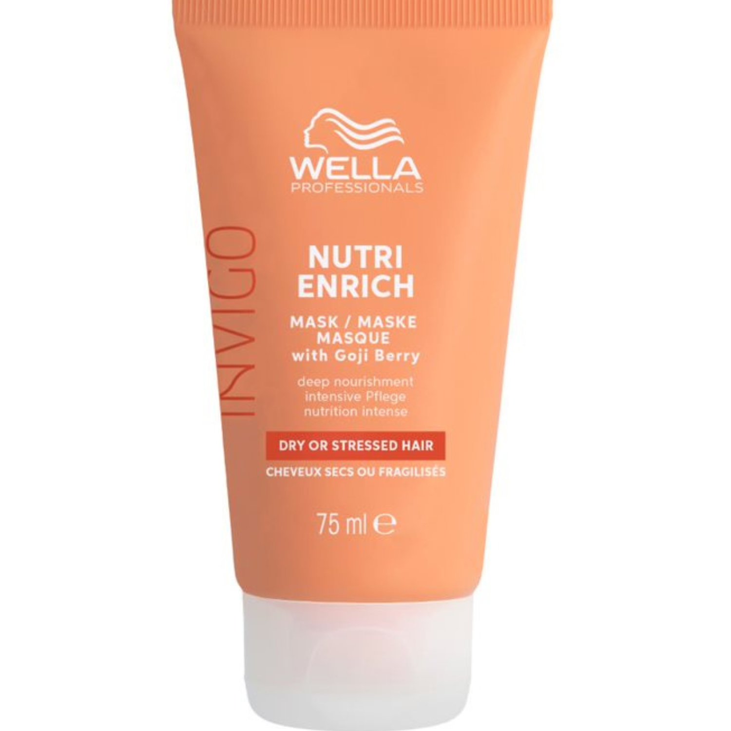 Wella Professionals Invigo Nutri Enrich Deep Nourishment Mask with Goji Berry for Dry or Stressed Hair Μάσκα Βαθιάς Θρέψης για Ξηρά & Ταλαιπωρημένα Μαλλιά Travel Size 75ml