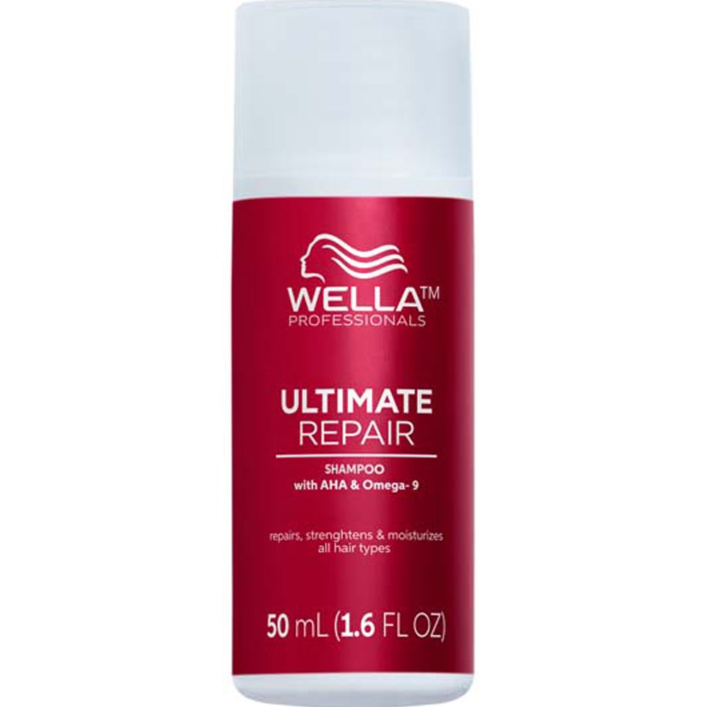 Wella Wella Professionals Ultimate Repair Shampoo Step 1 Ανάλαφρο Κρεμώδες Σαμπουάν με Πλούσιο Αφρό για Πολύ Ταλαιπωρημένα Ξηρά Μαλλιά Travel Size 50ml