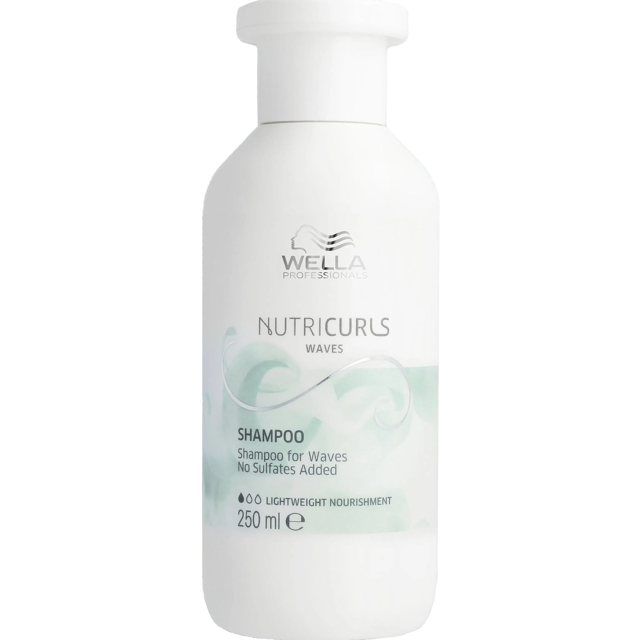 Wella Professionals Nutricurls Lightweight Nourishment Shampoo for Waves Σαμπουάν Χωρίς Πρόσθετα Θειικά Άλατα που Απομακρύνει Απαλά τους Ρύπους & Προστατεύει από το Φριζάρισμα για Κυματιστά Μαλλιά 250ml