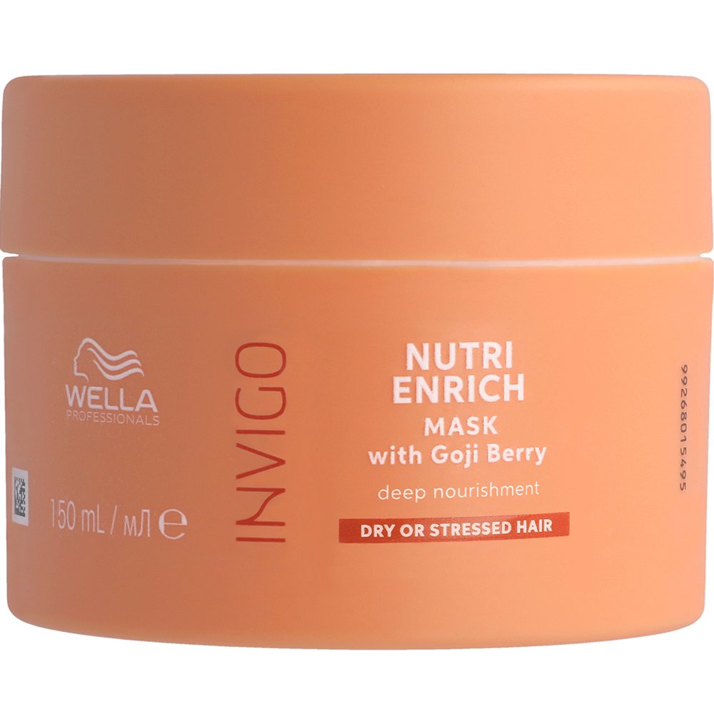 Wella Professionals Invigo Nutri Enrich Deep Nourishment Mask with Goji Berry for Dry or Stressed Hair Μάσκα Βαθιάς Θρέψης για Ξηρά & Ταλαιπωρημένα Μαλλιά 150ml