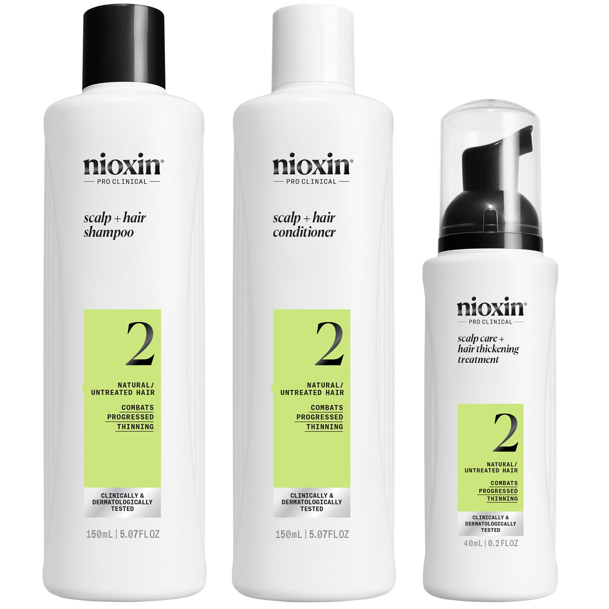 Nioxin Nioxin Promo Scalp & Hair System 2 Shampoo 150ml & Conditioner 150ml & Treatment Serum 40ml