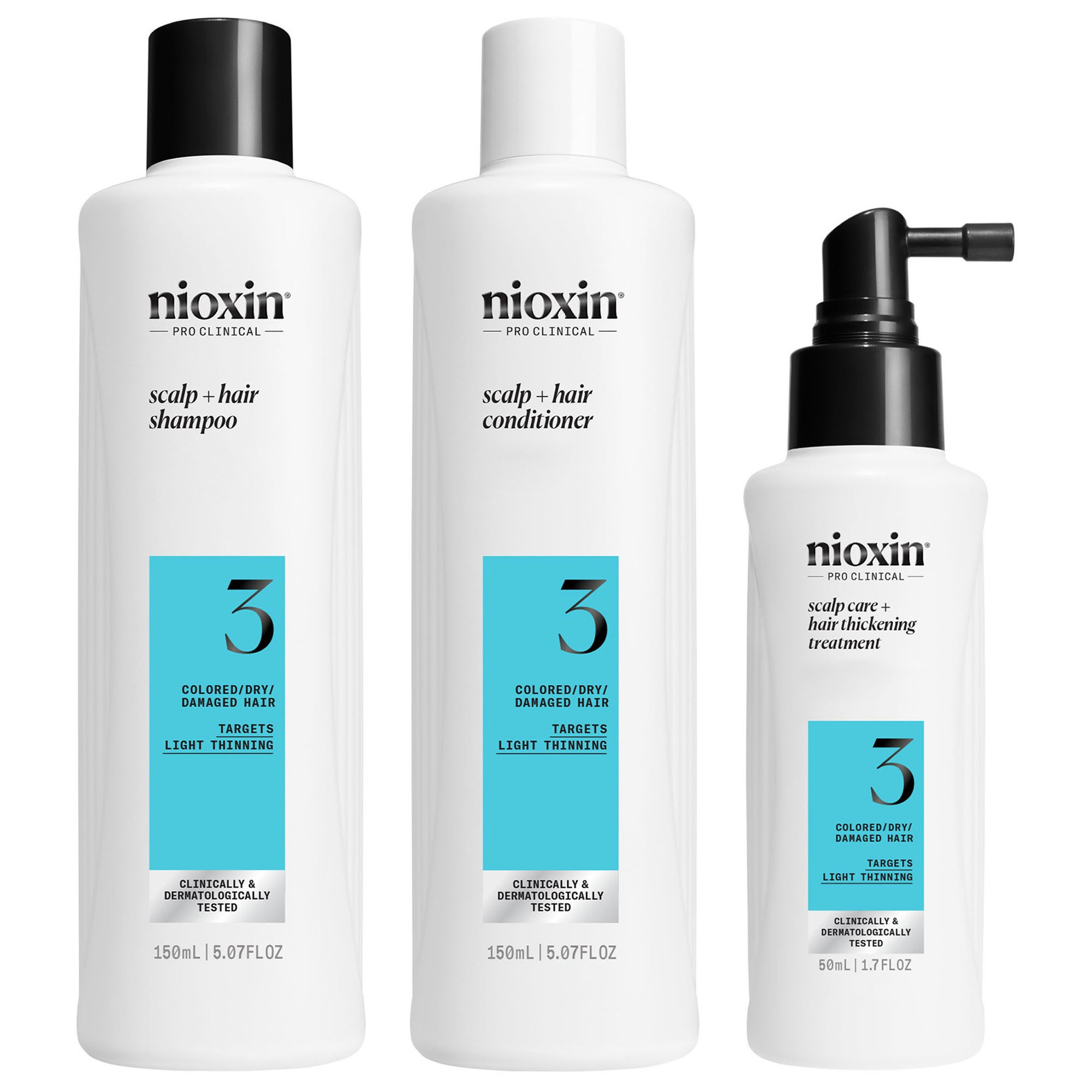 Nioxin Nioxin Promo Scalp & Hair System 3 Shampoo 150ml & Conditioner 150ml & Treatment Serum 50ml