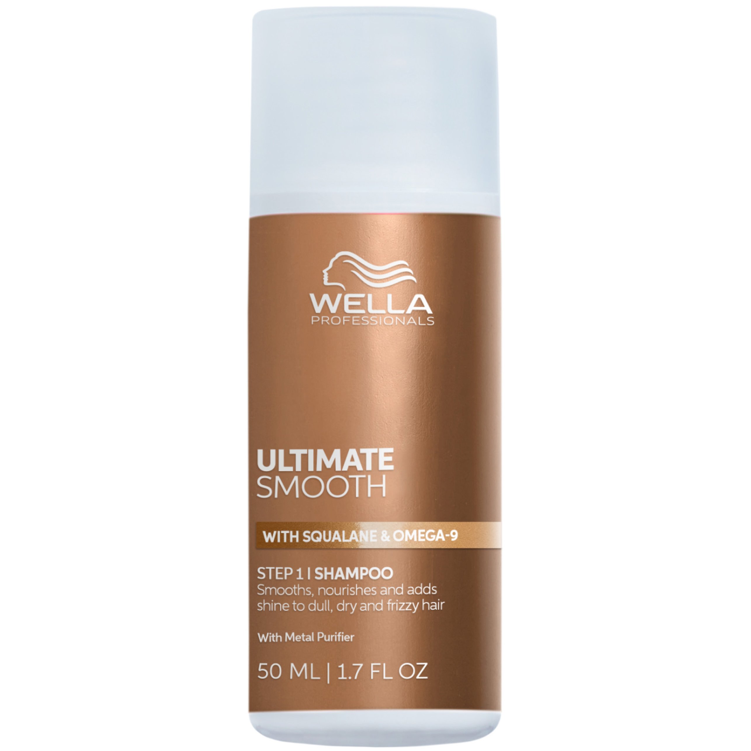 Wella Professionals Ultimate Smooth Step 1 Shampoo Σαμπουάν για Θαμπά, Ξηρά & Φριζαρισμένα Μαλλιά - 50ml Travel Size