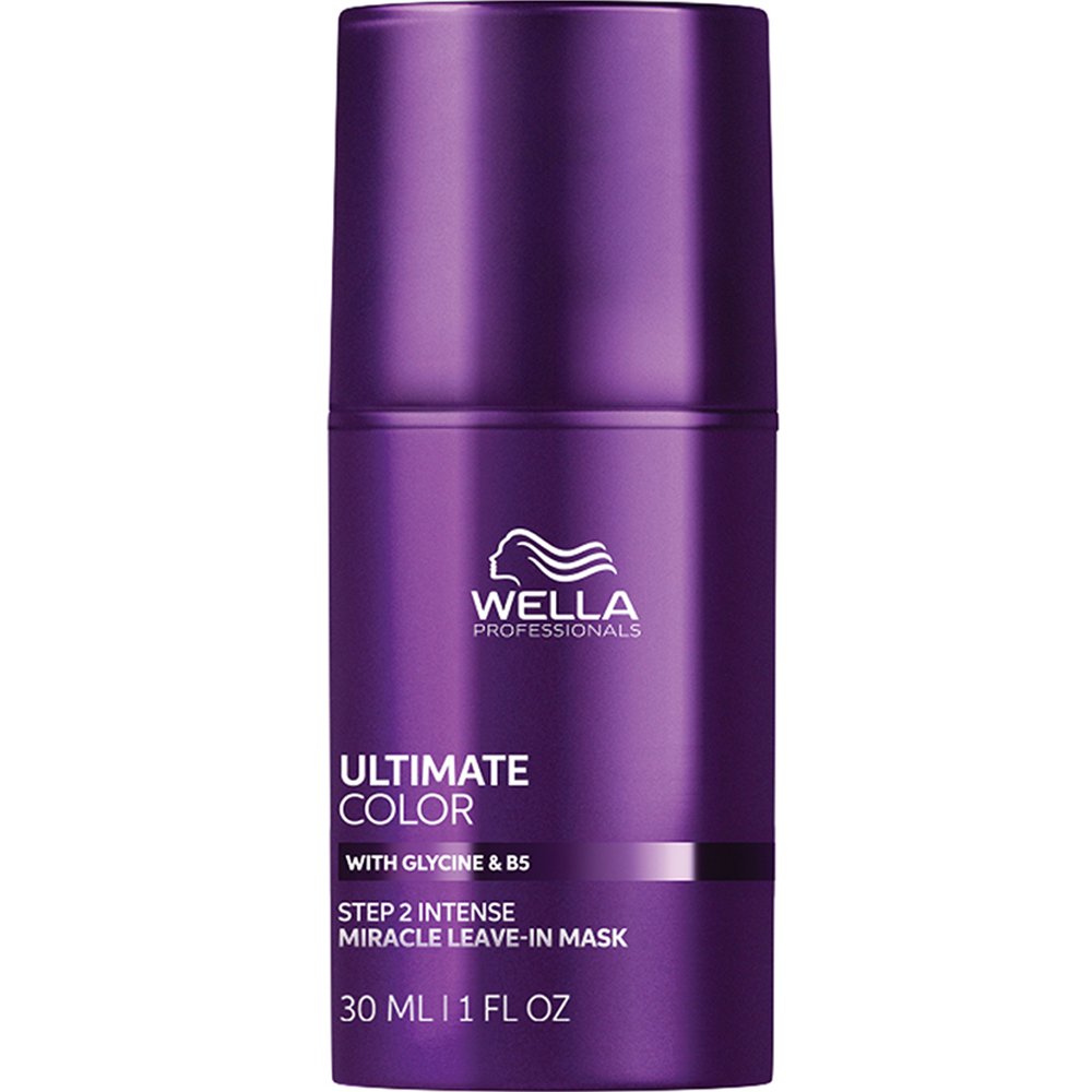 Wella Professionals Ultimate Color Miracle Leave-In Mask Step 2 Μάσκα Χωρίς Ξέβγαλμα για Έντονο Χρώμα, Προστασία & Ενυδάτωση για Βαμμένα Μαλλιά με Γλυκίνη & Βιταμίνη Β5, 30ml Travel Size