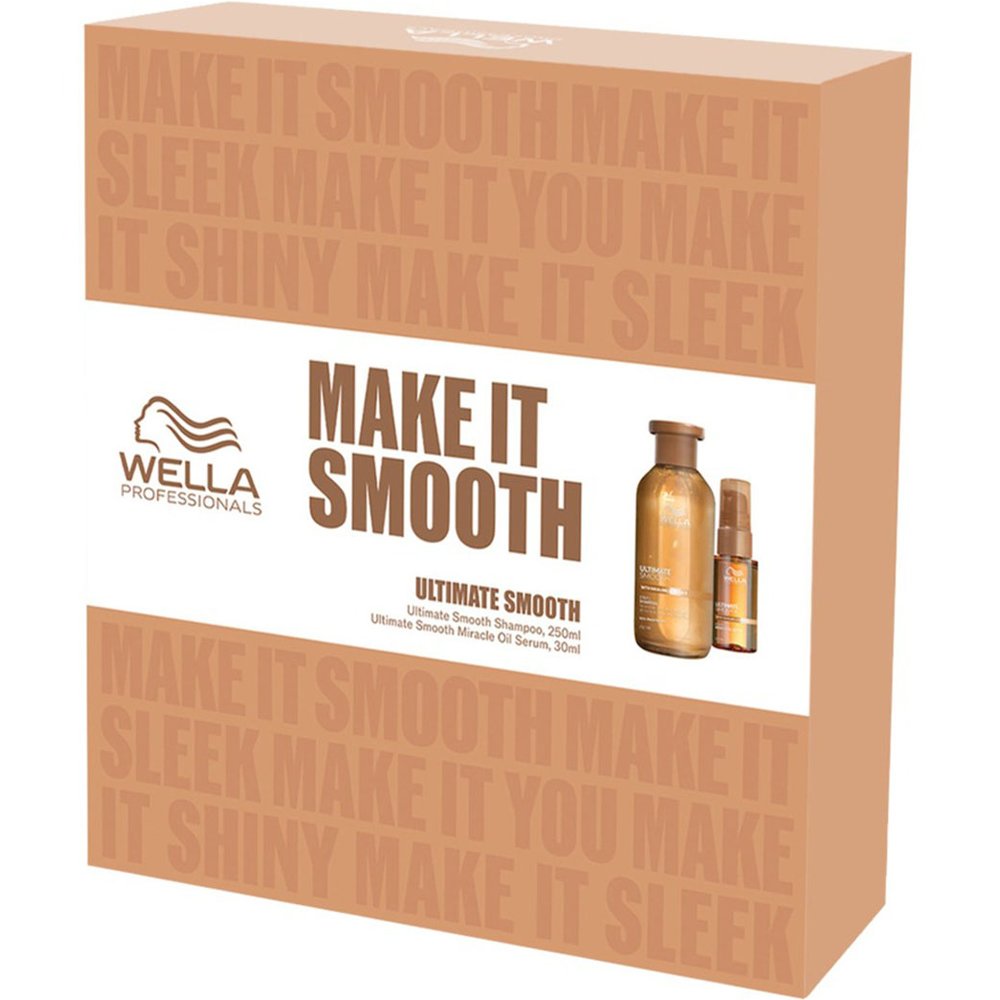 Wella Professionals Promo Ultimate Smooth Step 1 Shampoo, 250ml & Step 3 Miracle Oil Serum 30ml