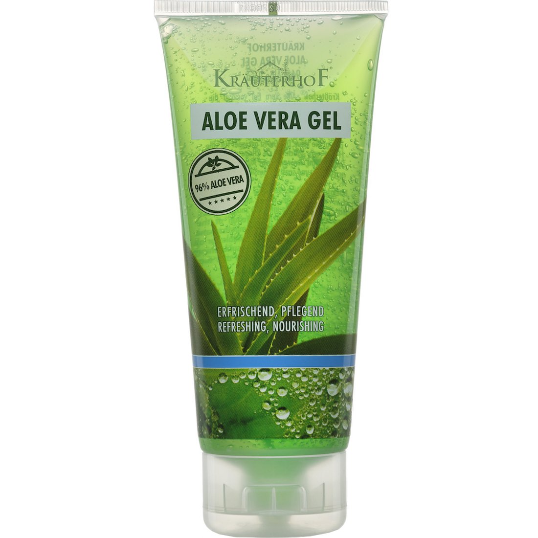Krauterhof Aloe Vera Gel Ενυδατικό & Καταπραϋντικό Gel Αλόης σε Περιεκτικότητα 96% για Ολοκληρωμένη Φυσική Περιποίηση του Καταπονημένου Δέρματος 200ml
