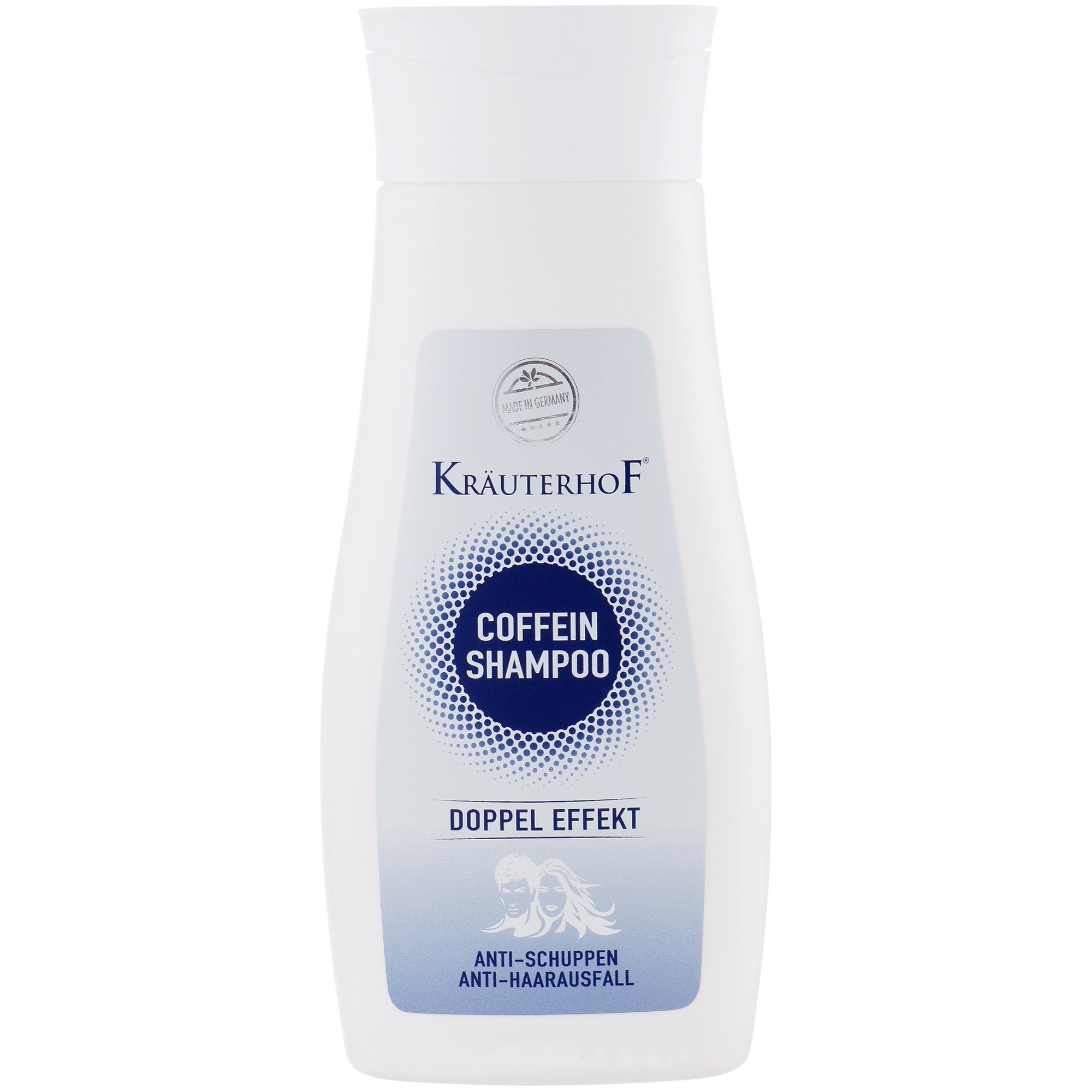 Krauterhof Coffein Shampoo Anti-Dandruff & Anti-Hairloss Σαμπουάν με Καφεΐνη Διπλής Δράσης Κατά της Πιτυρίδας & της Τριχόπτωσης 250ml