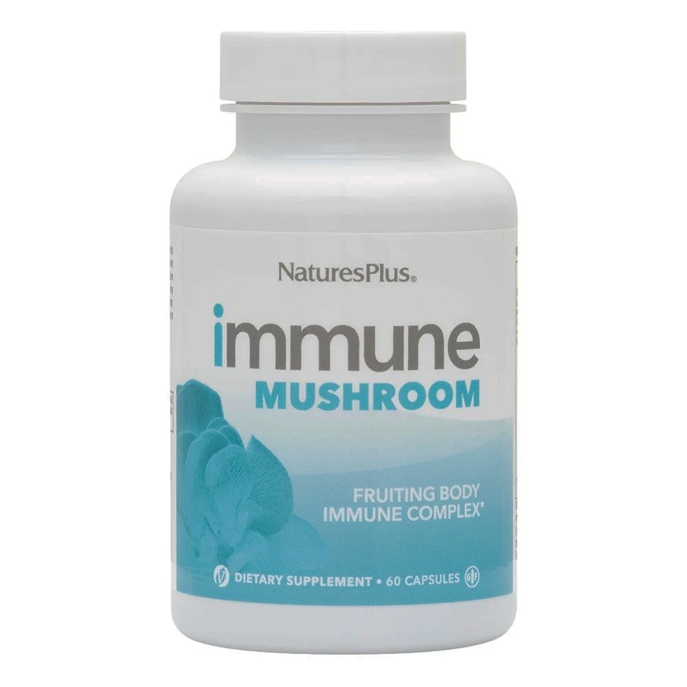 Natures Plus Immune Mushroom Complex Συμπλήρωμα Διατροφής με Μείγμα Μανιταριών για την Ενίσχυση του Ανοσοποιητικού 60caps