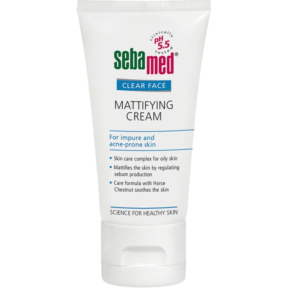 Sebamed Clear Face Mattifying Cream for Acne Prone Skin Κρέμα Προσώπου Μείωσης της Παραγωγής Σμίγματος που Προσφέρει Ματ Υφή 50ml 55349