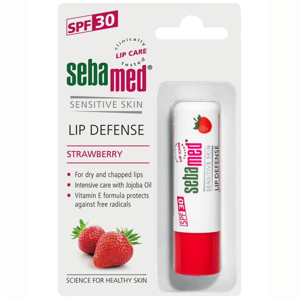 Sebamed Lip Defense Stick Spf30 Φροντίδα για Ξηρά & Σκασμένα Χείλη με Υψηλή Αντηλιακή Προστασία 4.8g – Strawberry