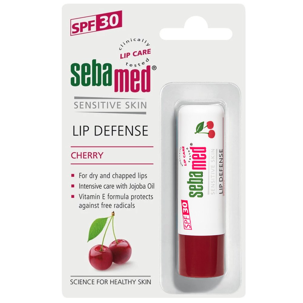 Sebamed Lip Defense Stick Spf30 Φροντίδα για Ξηρά & Σκασμένα Χείλη με Υψηλή Αντηλιακή Προστασία 4.8g – Cherry