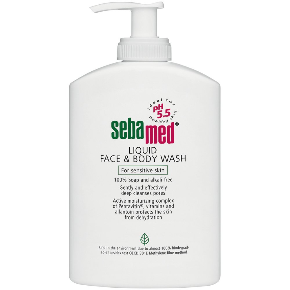 Sebamed Liquid Face & Body Wash Ήπιος Καθαρισμός Προσώπου & Σώματος Χωρίς Σαπούνι για Ευαίσθητες Επιδερμίδες 300ml