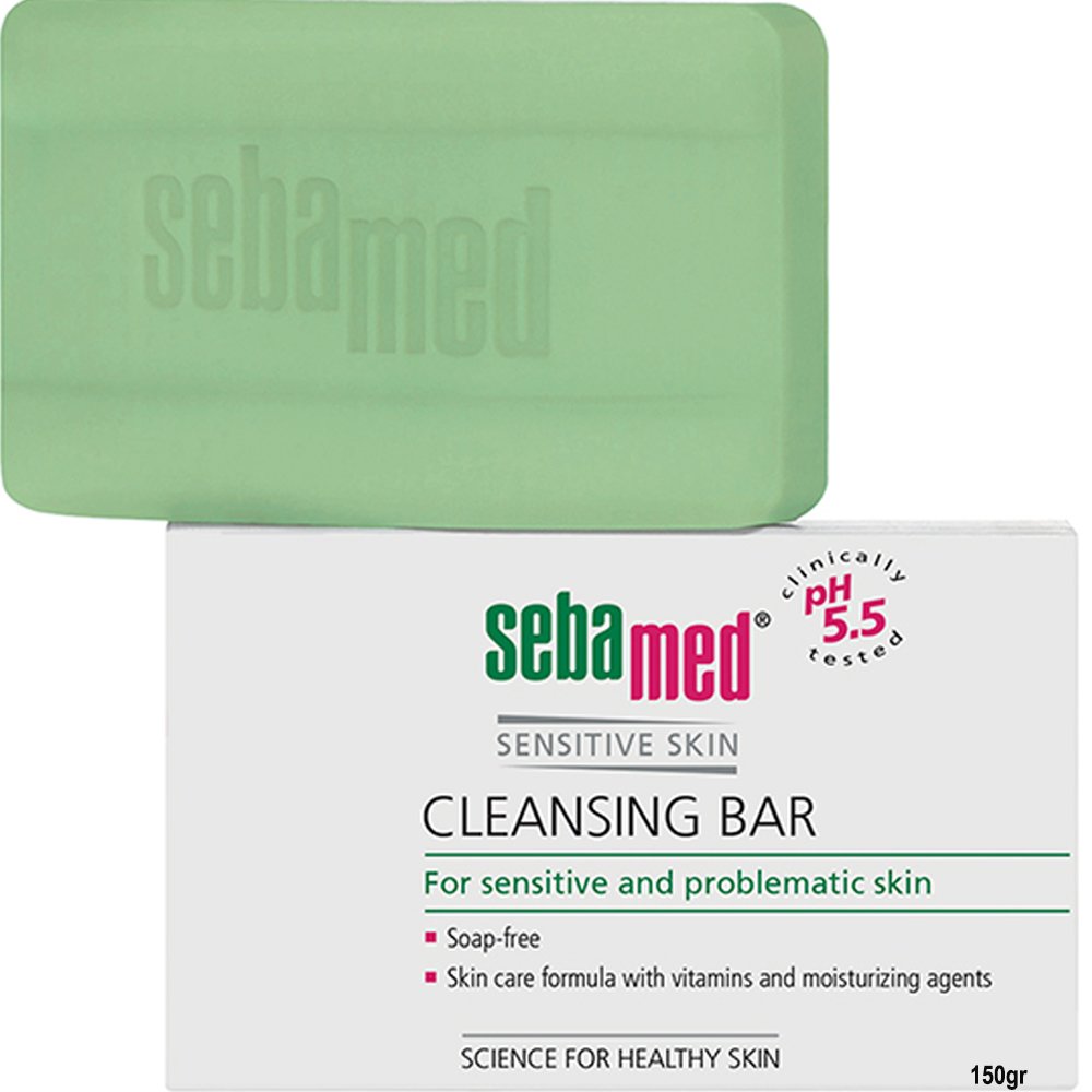 Sebamed Sebamed Cleansing Bar Σαπούνι Καθαρισμό & Φροντίδα της Ευαίσθητης, Δυσανεκτικής, Λιπαρής με Τάση Ακμής Επιδερμίδας 150gr