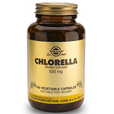 Solgar Chlorella 520mg Συμπλήρωμα Διατροφής για Αποτοξίνωση του Οργανισμού από Βαρέα Μέταλλα & Τοξικά Στοιχεία 100veg.caps