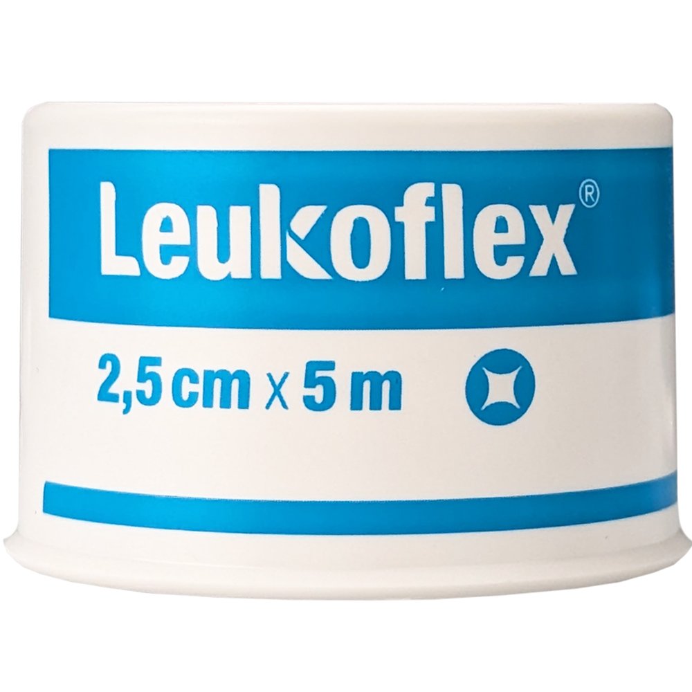 Leukoplast Leukoflex Transparent Waterproof Medical Tape 2,5cm x 5m Αδιάβροχη Διάφανης Αυτοκόλλητη Ταινία Στερέωσης Επιδέσμων 1 Τεμάχιο