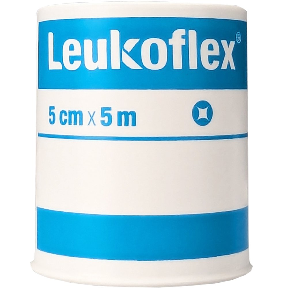 Leukoplast Leukoflex Transparent Waterproof Medical Tape Αδιάβροχη Διάφανης Αυτοκόλλητη Ταινία Στερέωσης Επιδέσμων 5cm x 5m 1 Τεμάχιο