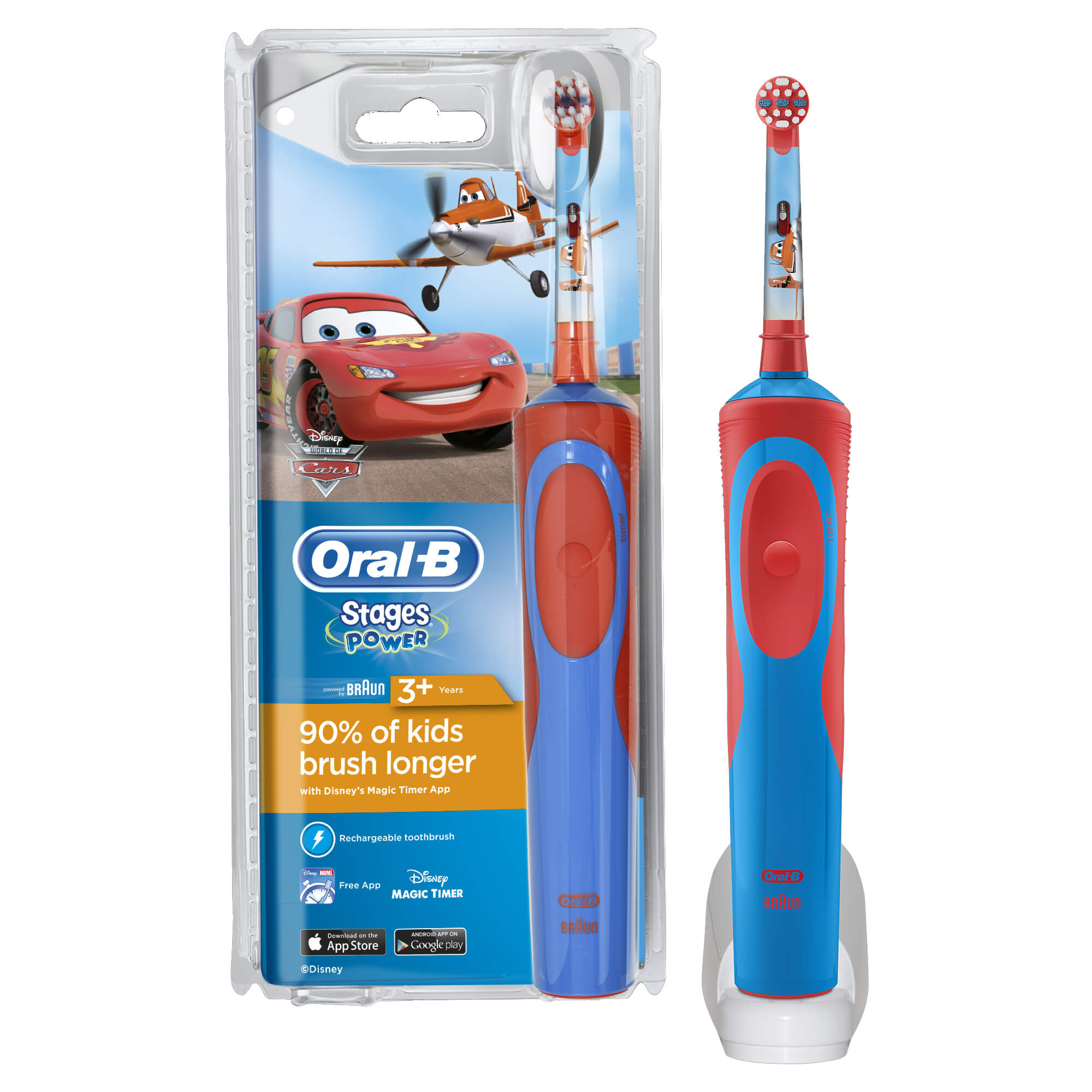 Oral-B Vitality Stages Cars 3+ years Παιδική Ηλεκτρική Οδοντόβουρτσα