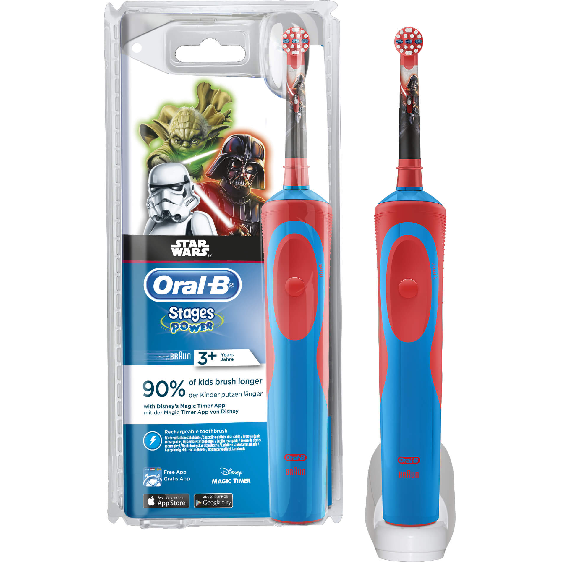 Oral-B Vitality Stages Power Star Wars 3+ Years, Παιδική Ηλεκτρική Οδοντόβουρτσα 1τμχ