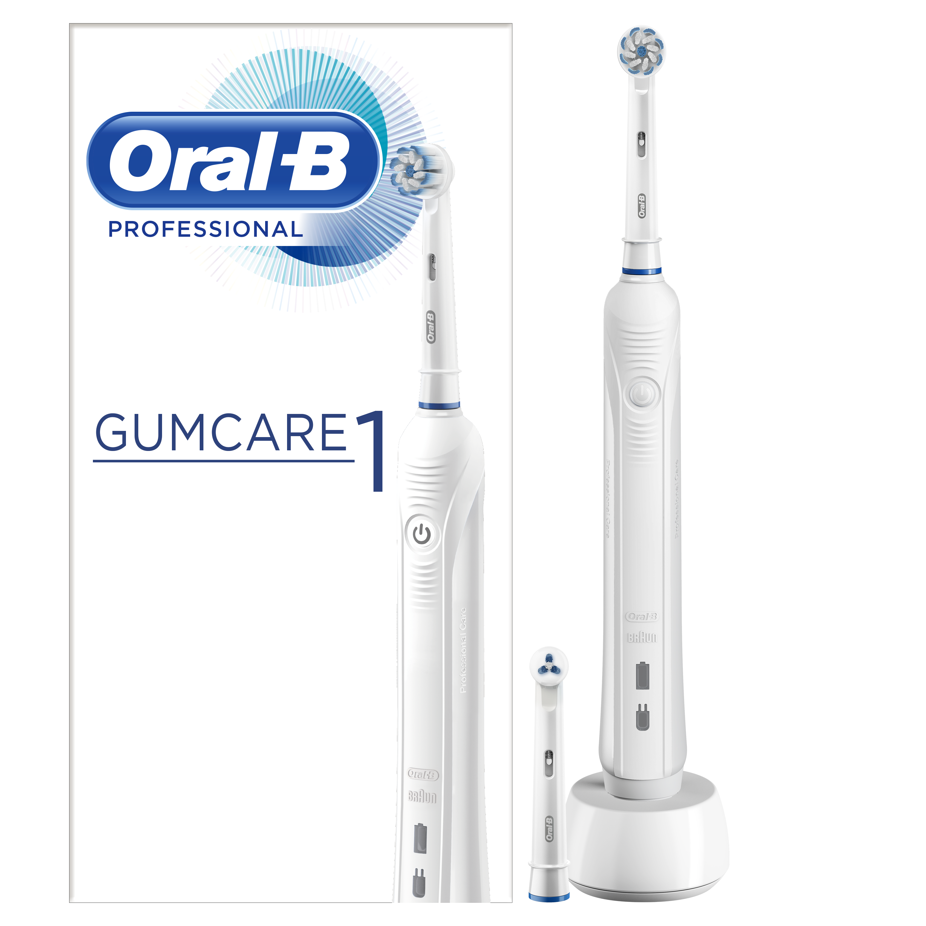 Oral-B Professional GumCare 1 Ηλεκτρική Οδοντόβουρτσα για Απαλό Καθαρισμό & Προστασία των Ούλων 1 Τεμάχιο