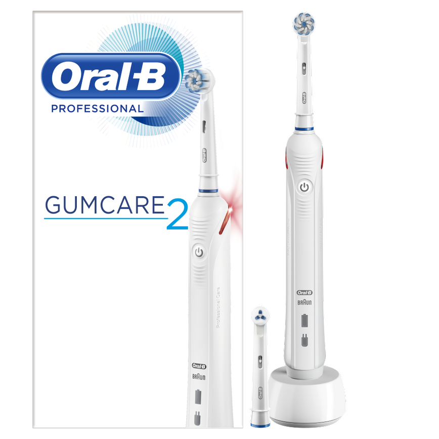 Oral-B Professional GumCare 2 Ηλεκτρική Οδοντόβουρτσα για Απαλό Καθαρισμό & Προστασία των Ούλων με Ορατό Αισθητήρα Πίεσης