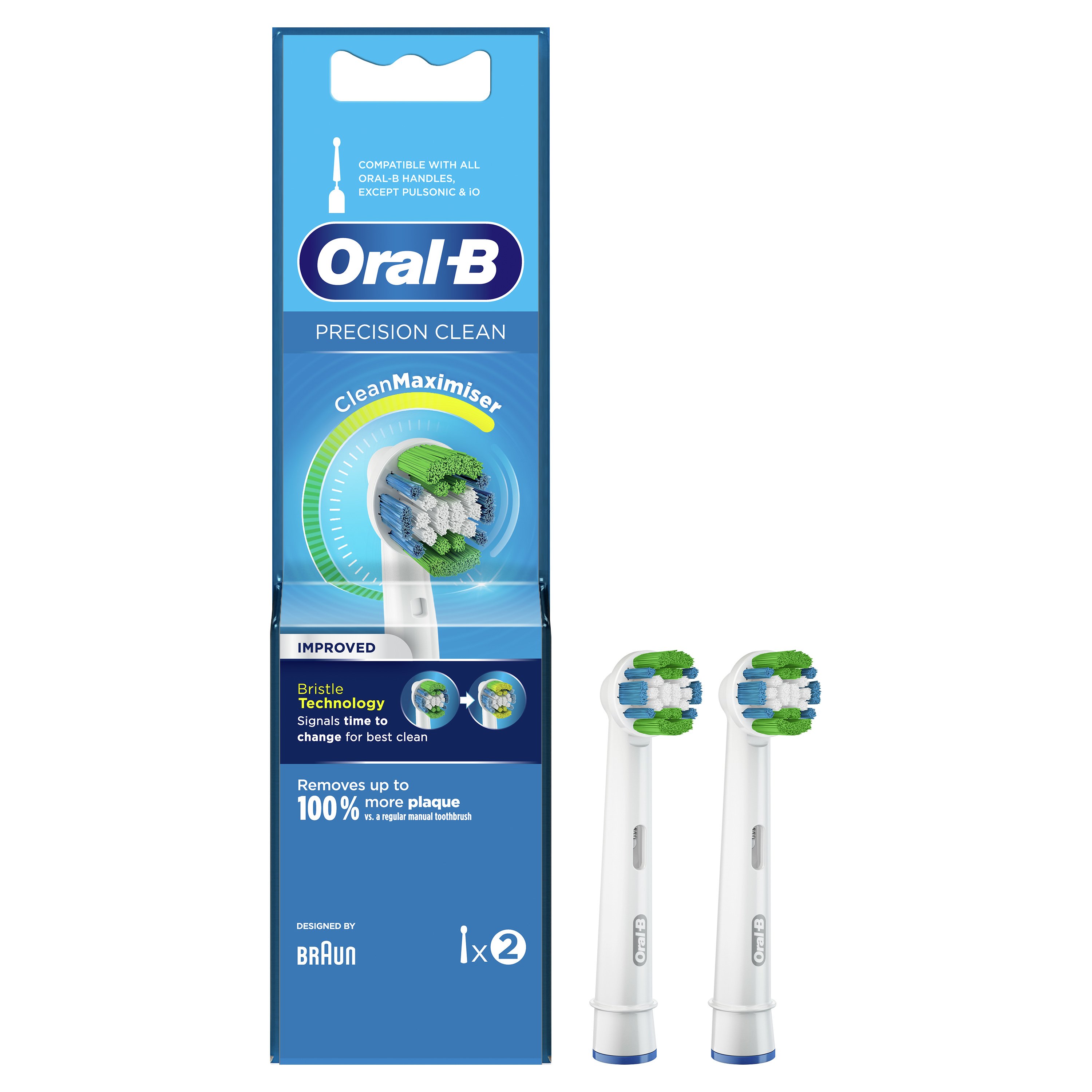 Oral-B Precision Clean Maximiser Ανταλλακτικές Κεφαλές Ηλεκτρικής Οδοντόβουρτσας 2 Τεμάχια