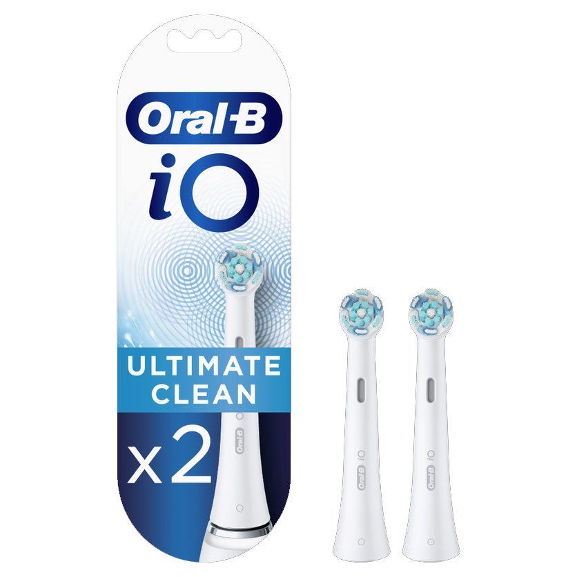 Oral-B Oral-B iO Ultimate Clean Brush Heads Ανταλλακτικές Κεφαλές Βουρτσίσματος για Επαγγελματικό Καθαρισμό 2 Τεμάχια