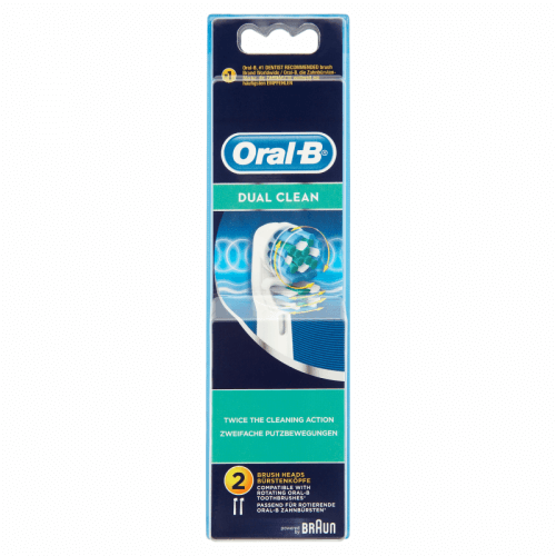 2 Ανταλλακτικές Κεφαλές Βουρτσίσματος Oral-B® Dual Clean