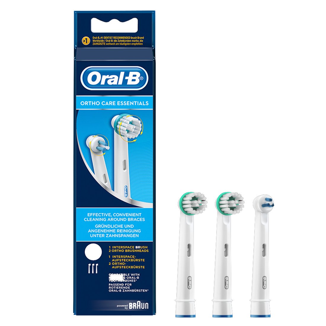 Oral-B Ortho Care Essentials 1 Interspace Brush & 2 Ortho Brush Heads 3 Τεμάχια