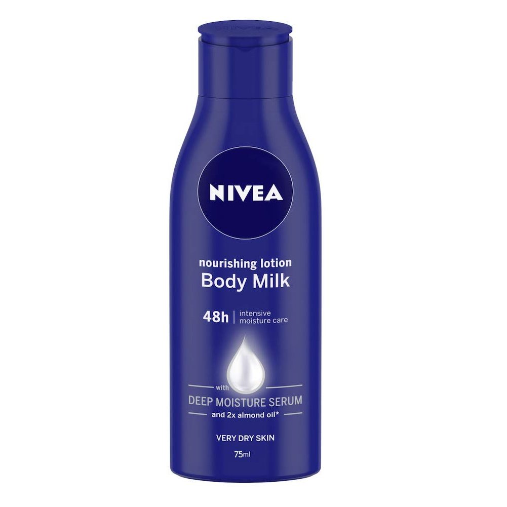 Nivea Body Nourishing Milk Mini Θρεπτικό Γαλάκτωμα Σώματος 48ωρης Βαθιάς Ενυδάτωσης & Απαλότητας 75ml