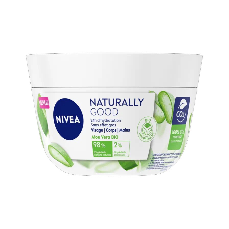 Nivea Naturally Good Body & Face Cream with Aloe Vera Ενυδατική Κρέμα Προσώπου Σώματος με Αλόη 200ml