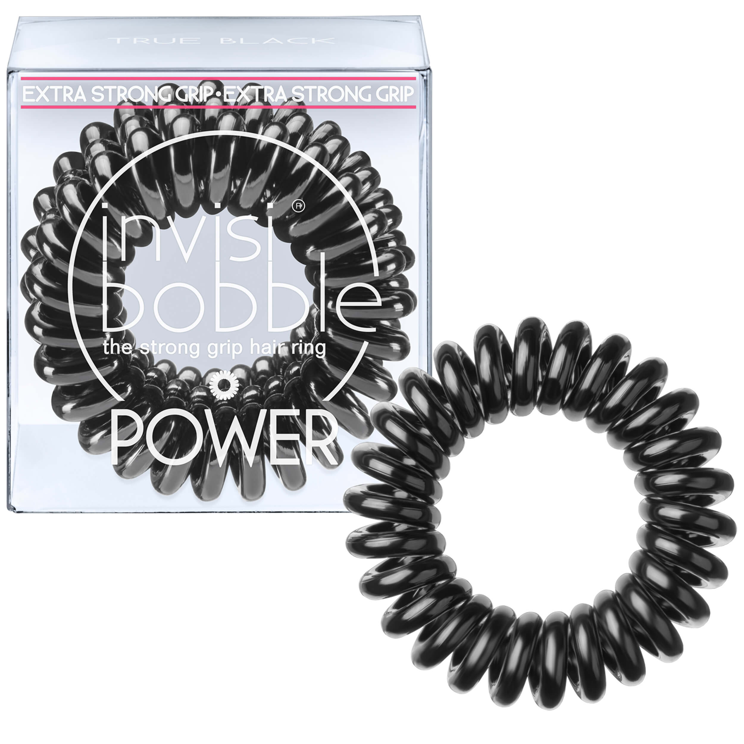 Invisibobble Power True Black Λαστιχάκι Μαλλιών 3 Τεμάχια