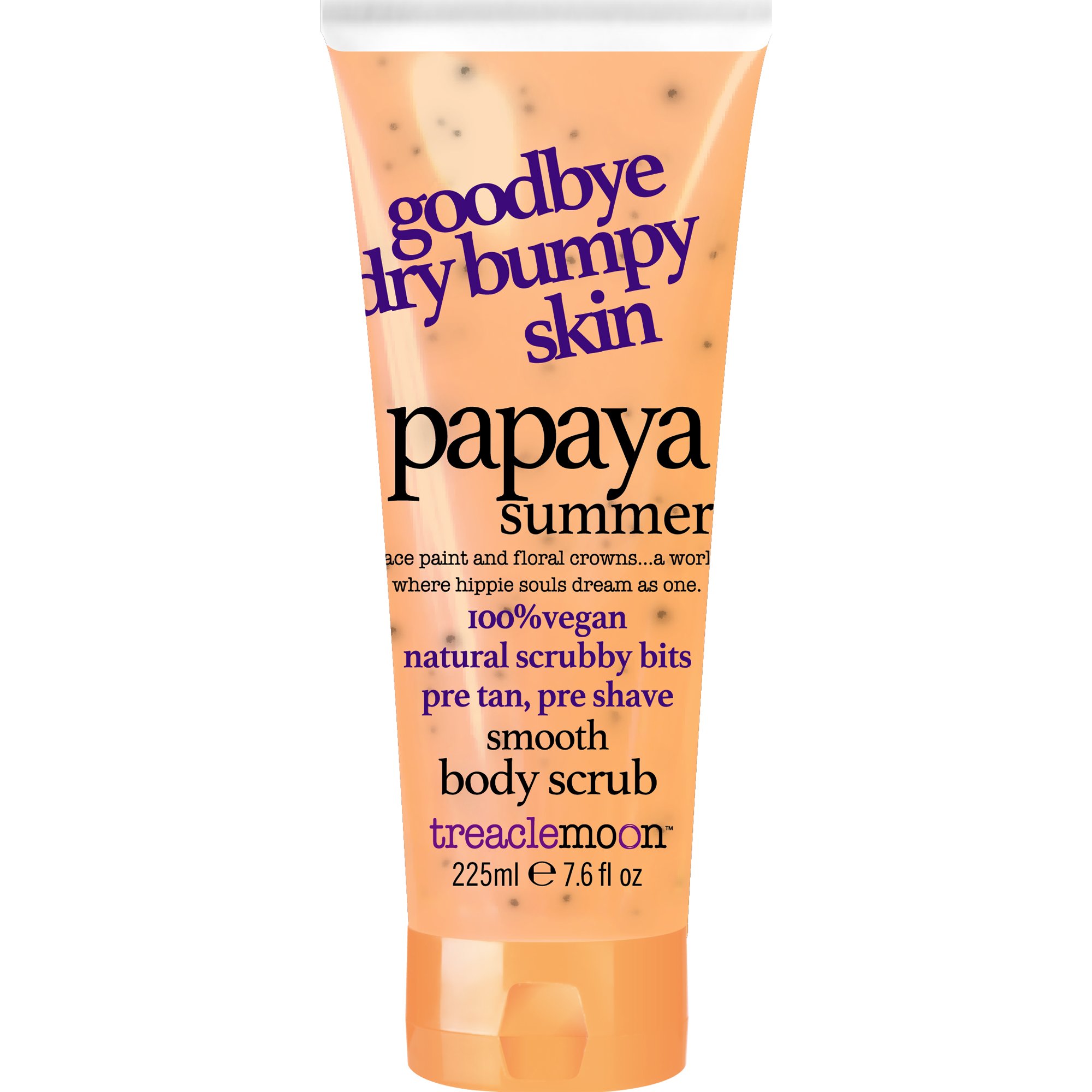 Treaclemoon Treaclemoon Papaya Summer Body Scrub Απαλό Απολεπιστικό Σώματος με Άρωμα Παπάγιας & Κομματάκια Φυσικού Κελύφους Καρύδας 225ml