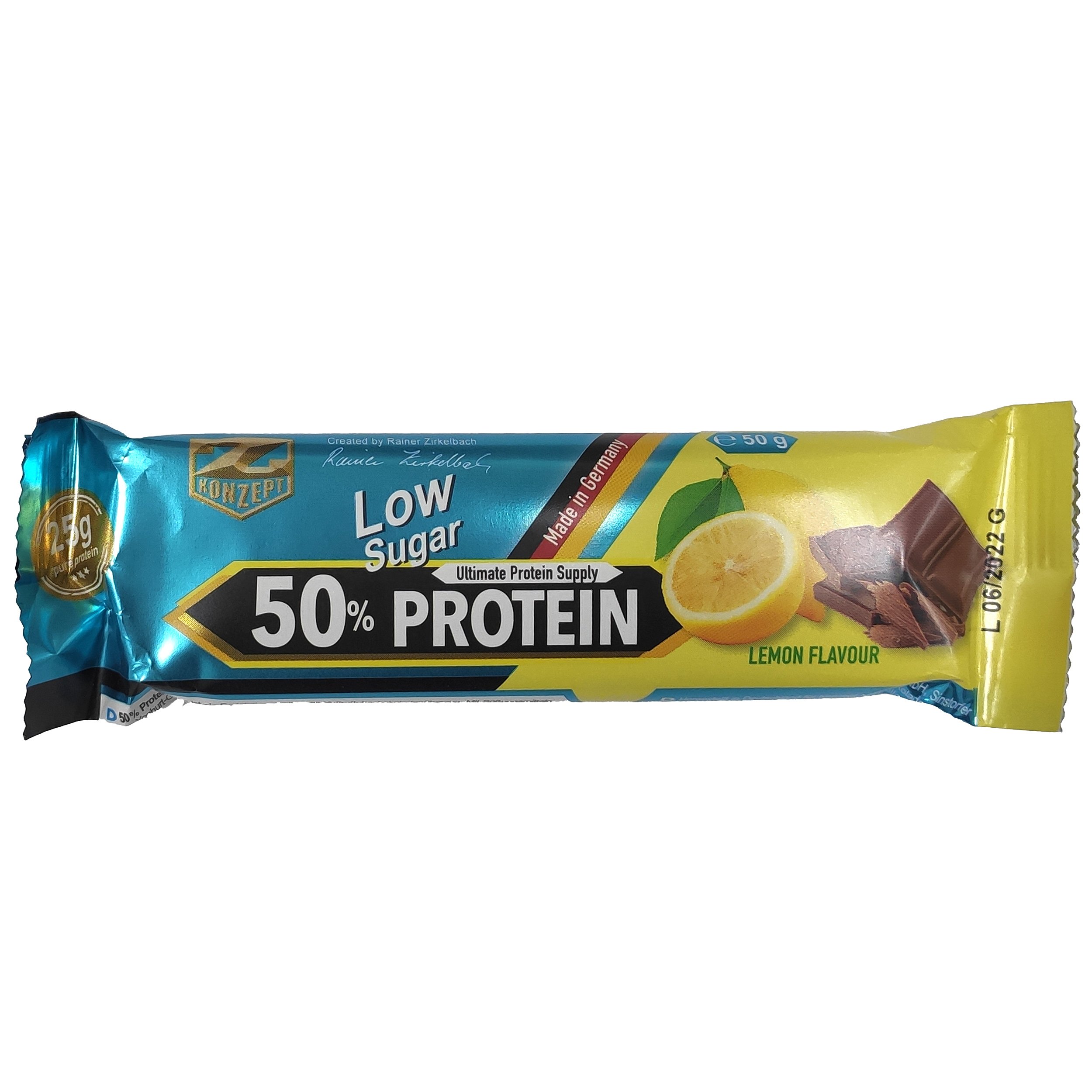 Prevent Konzept Protein Bar Lemon 50% Protein Μπάρα Πρωτεΐνης με Γεύση Λεμόνι 50gr