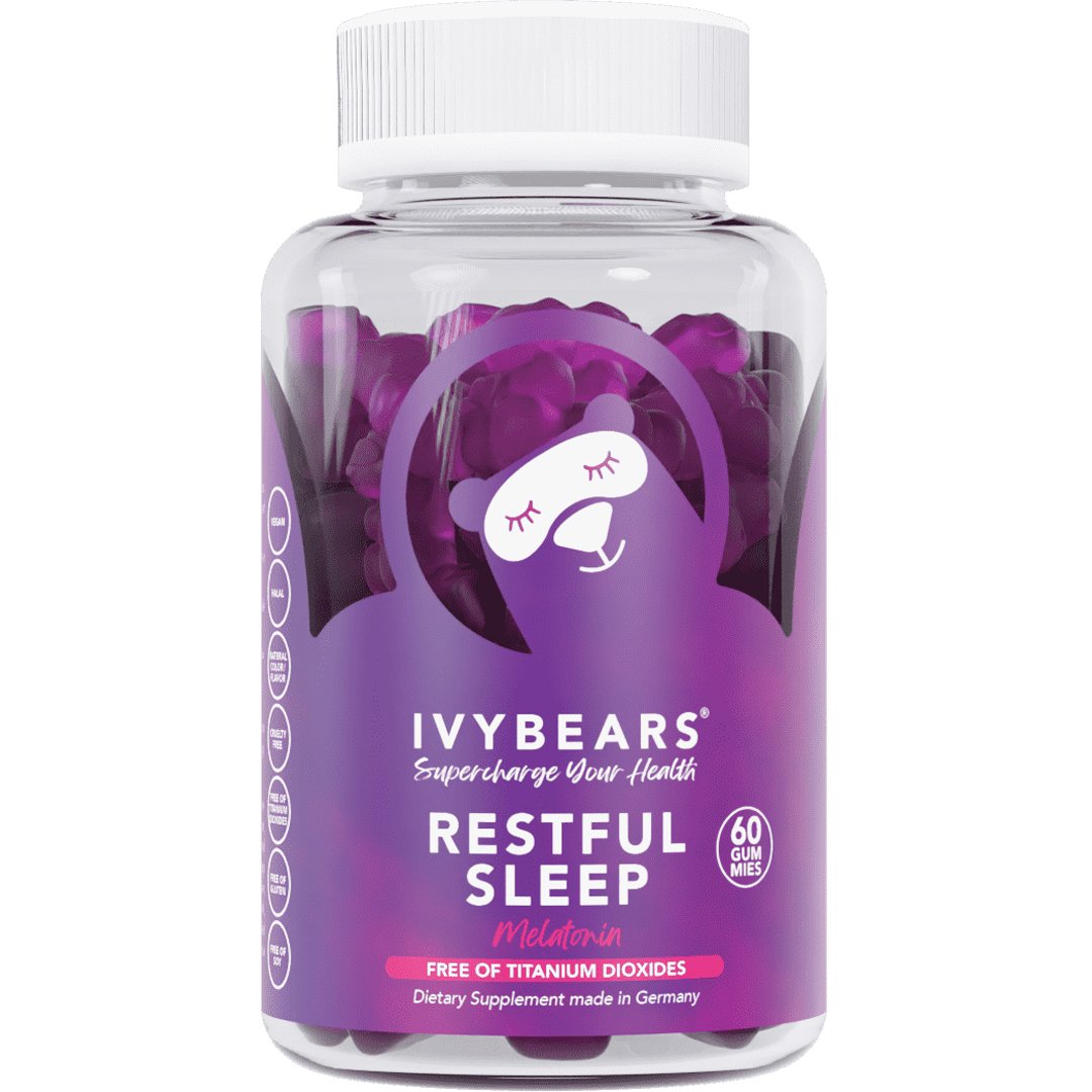 IvyBears IvyBears Restful Sleep Συμπλήρωμα Διατροφής Μελατονίνης & Εκχυλίσματος Μελισσόχορτου για Ξεκούραστο & Ποιοτικότερο Ύπνο με Μοναδική Γεύση 60 Ζελεδάκια