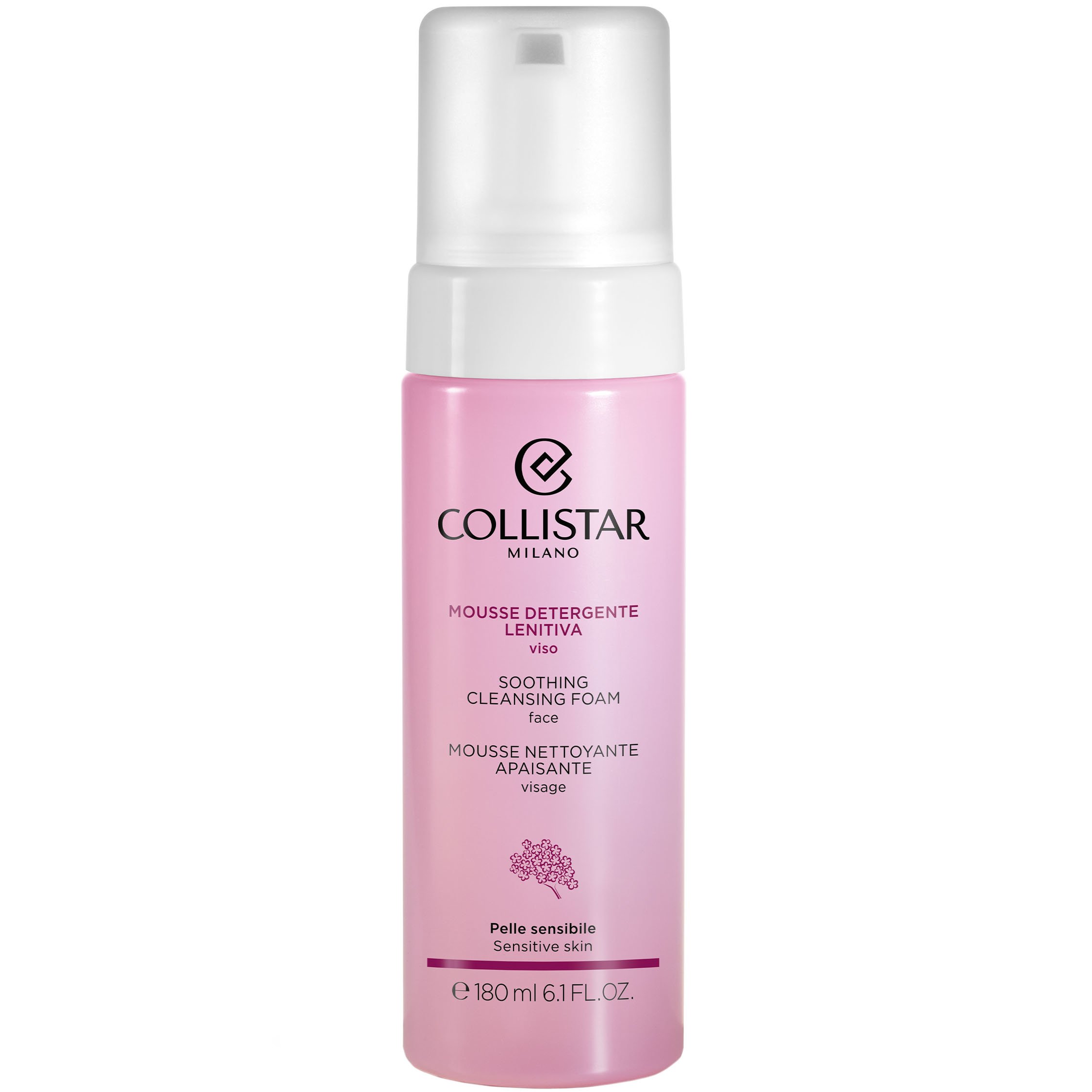 Collistar Collistar Soothing Cleansing Foam Καταπραϋντικός Αφρός Καθαρισμού Προσώπου, Κατάλληλος για Ευαίσθητες Επιδερμίδες 180ml