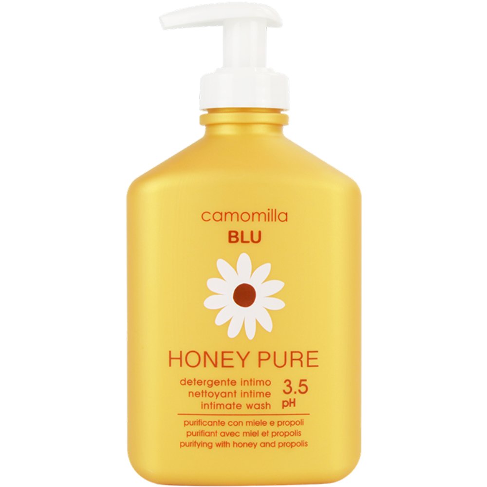 Camomilla Blu Honey Pure Intimate Wash Απάλη Λοσιόν Καθαρισμού Ευαίσθητης Περιοχής με Αίσθηση Φρεσκάδας με Αντλία 300ml