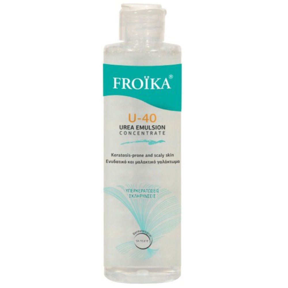 Froika U-40 Urea Moisturizing Keratoregulating Emollient Cream Ενυδατικό, Κερατολυτικό & Μαλακτικό Γαλάκτωμα με Ουρία 40% για Πρόσωπο, Σώμα & Τριχωτό κεφαλής που Επαναφέρει την Ελαστικότητα του Δέρματος 150ml