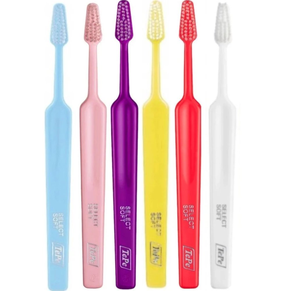 TePe Select Soft Toothbrush Μαλακές Οδοντόβουρτσες με Κωνική Κεφαλή για Αποτελεσματικό Καθαρισμό 6 Τεμάχια - Multicolor 20