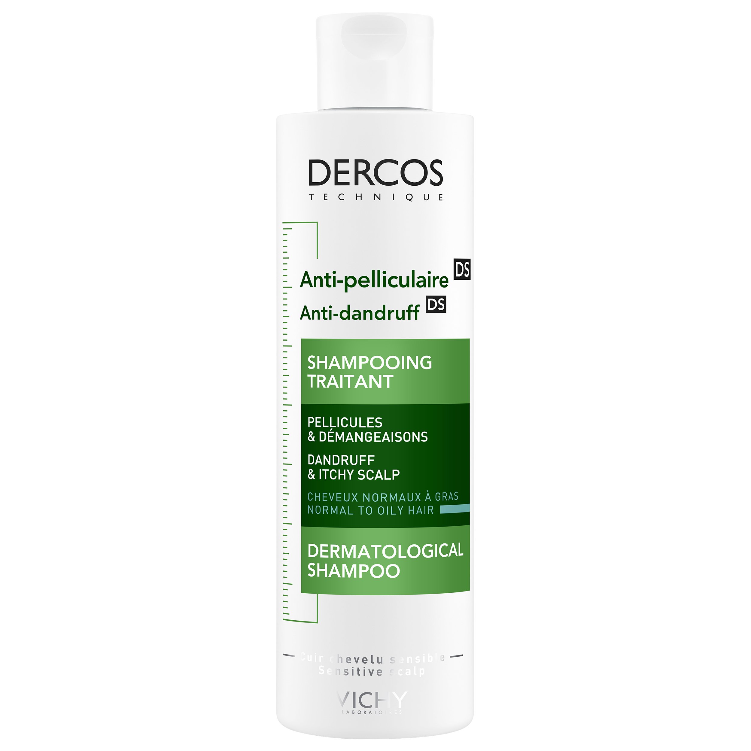 Vichy Vichy Dercos Anti-Dandruff Dermatological Shampoo for Normal to Oily Hair Σαμπουάν Κατά της Ξηροδερμίας για την Καταπολέμηση της Λιπαρής Πιτυρίδας & της Φαγούρας του Τριχωτού 200ml