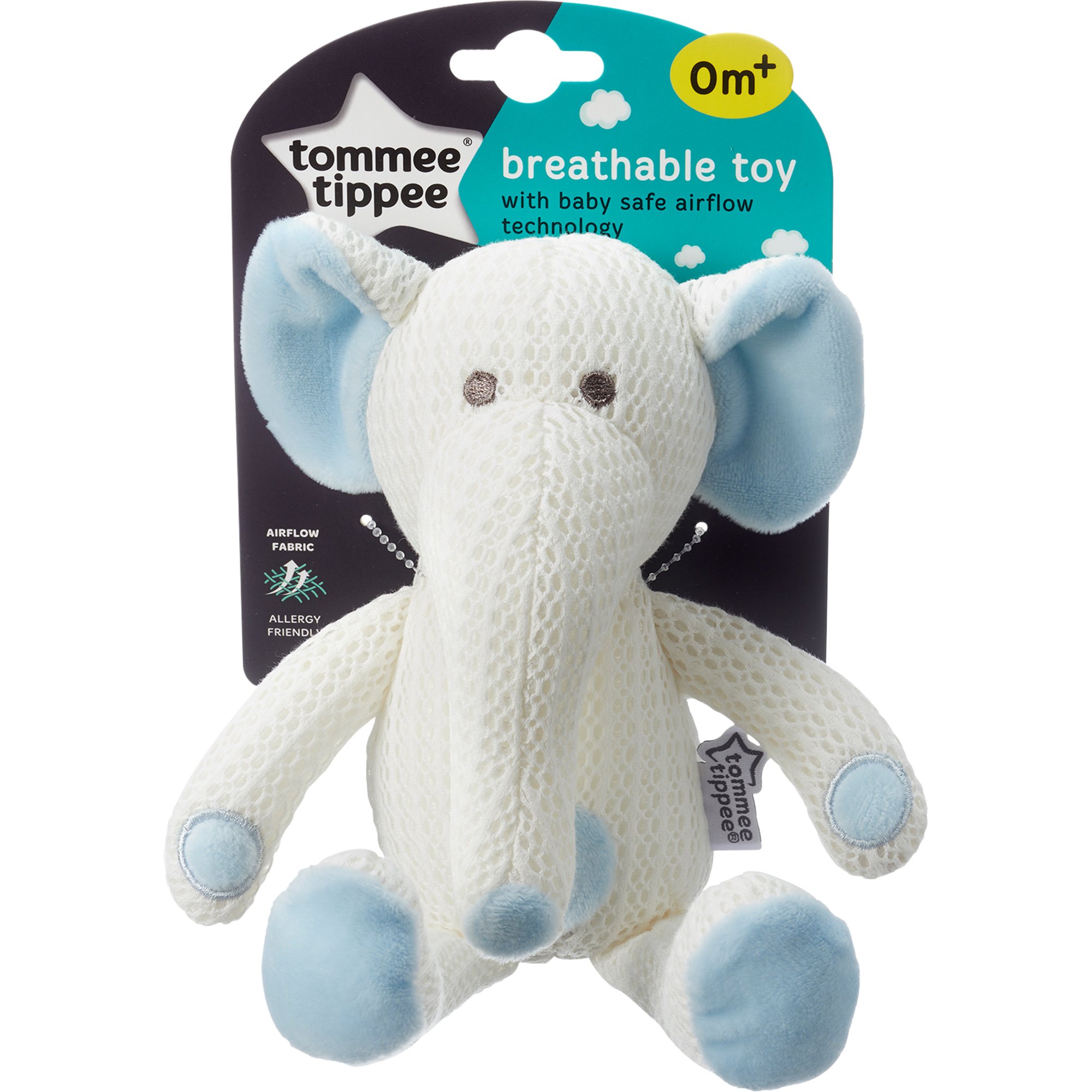 Tommee Tippee Tommee Tippee Breathable Toy Eddy the Elephant Κωδ 470000 Μαλακό Υποαλλεργικό Κουκλάκι Αγκαλιάς Eddy το Ελεφαντάκι 0m+, 1 Τεμάχιο