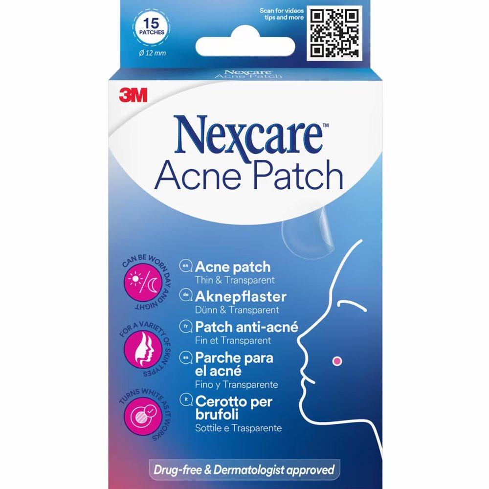 3M Nexcare Acne Patch Ελαφριά, Άνετα & Διαφανή Επιθέματα Τοπικής Εφαρμογής για Αντιμετώπιση Ακμής & Ατελειών 15 Τεμάχια