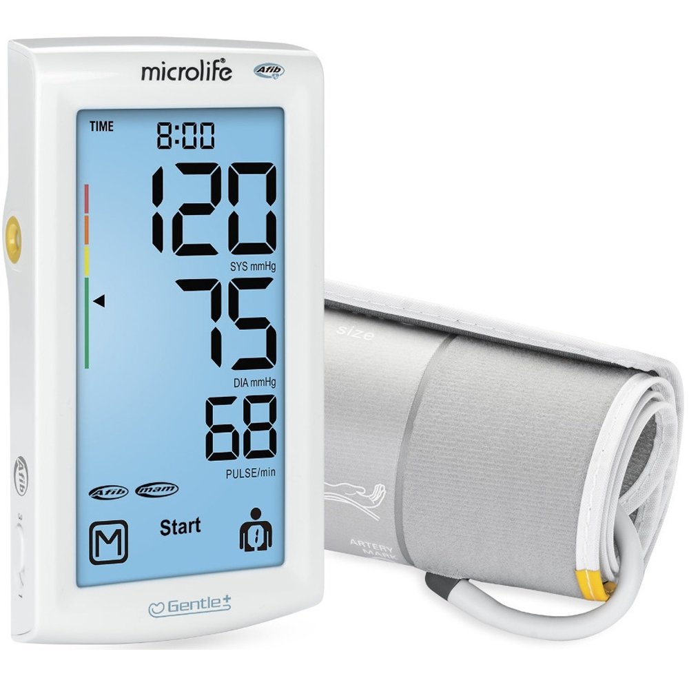 Microlife BP A7 AFIB Touch White Καινοτόμο Ψηφιακό Πιεσόμετρο Μπράτσου με Τεχνολογία Πρόωρης Ανίχνευσης Εγκεφαλικού & Οθόνη Αφής 1 Τεμάχιο
