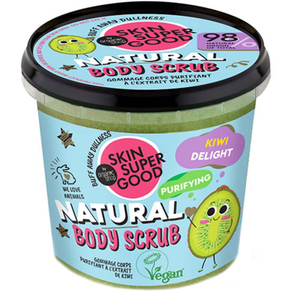 Organic Shop Natural Kiwi Delight Body Scrub Φυσικό Scrub Σώματος Απολαυστικού Καθαρισμού Kiwi 360ml