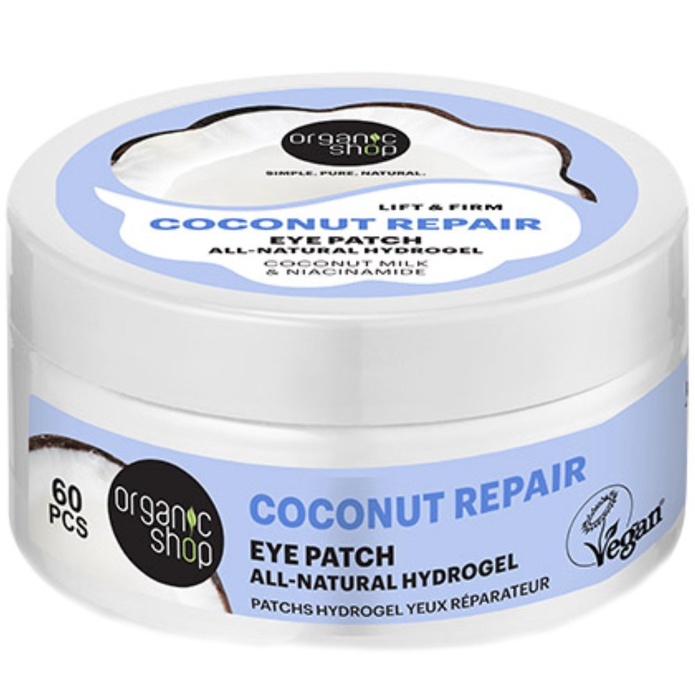 Natura Siberica Organic Shop Coconut Lift & Firm Eye Patce Patche Ματιών με Καρύδα για Επανόρθωση, Ανύψωση & Σύσφιξη 60 Τεμάχια