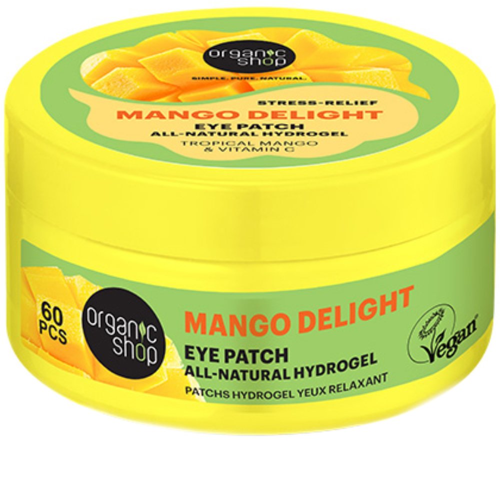 Natura Siberica Organic Shop Mango Stress-Relief Eye Patch Patches Ματιών με Μάνγκο για Αναζωογόνηση & Ξεκούραστη Όψη 60 Τεμάχια