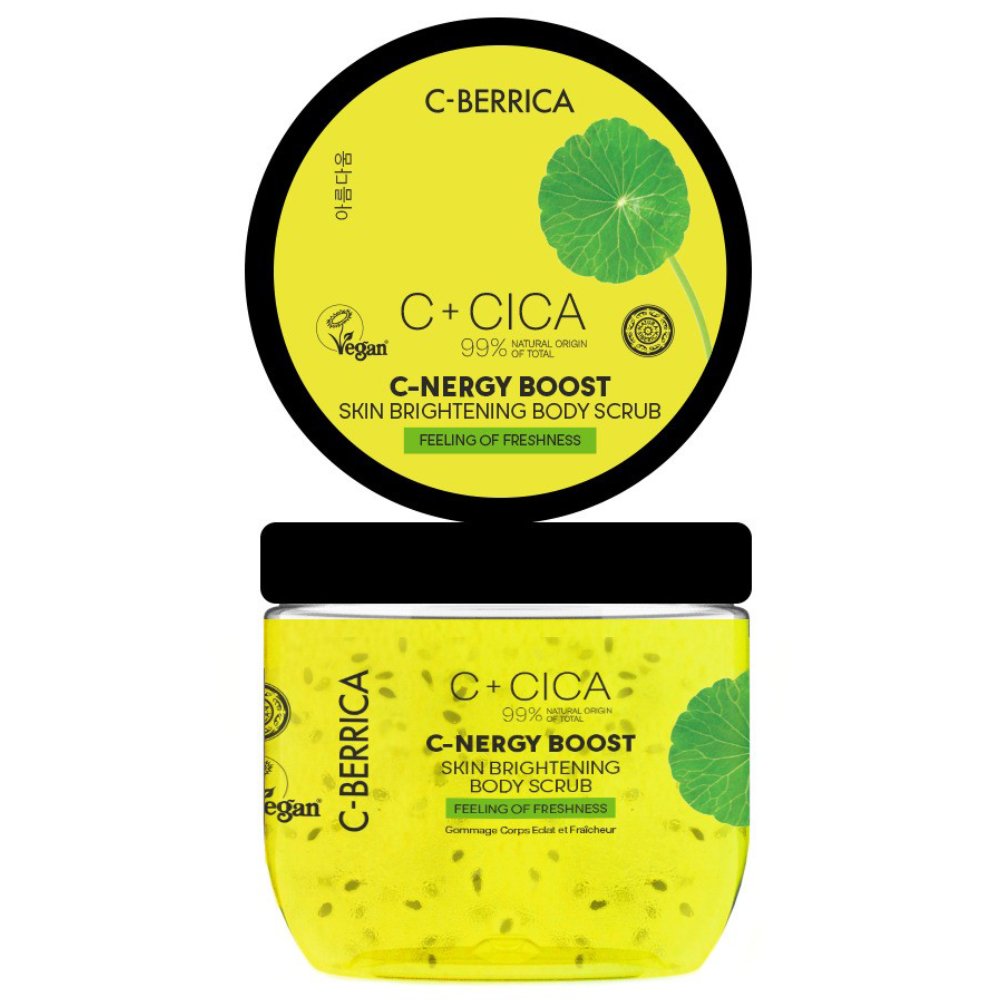 Natura Siberica C+Cica C-Berrica C-Nergy Boost Felling Of Freshness Skin Brightening Body Scrub Ενυδατικό Απολεπιστικό Σώματος για Δέρμα Λείο, Απαλό & Λαμπερό 200ml
