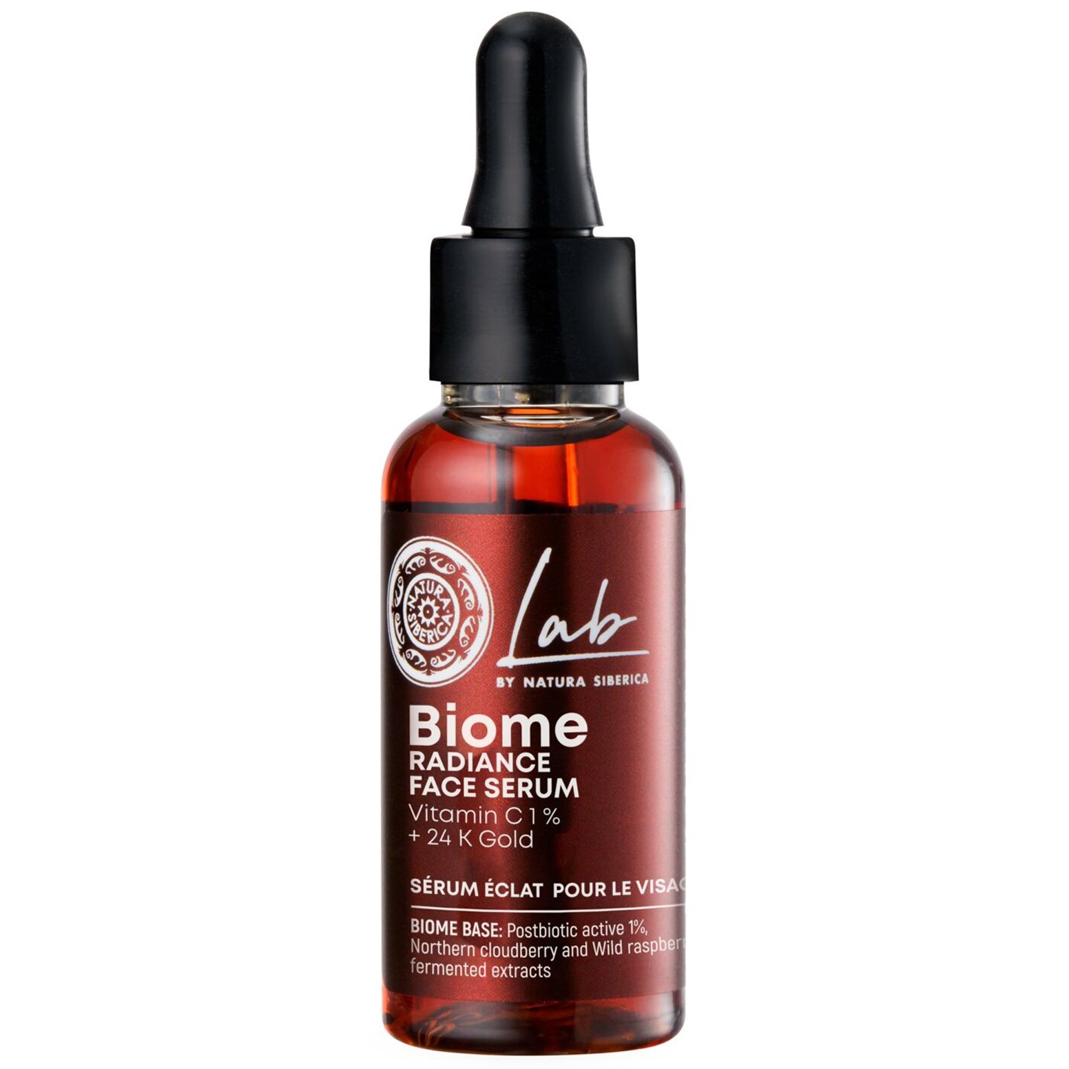 Natura Siberica Lab Biome Radiance Face Serum Ορός Προσώπου Λάμψης με Βιταμίνη C & Χρυσό 24 K 30ml