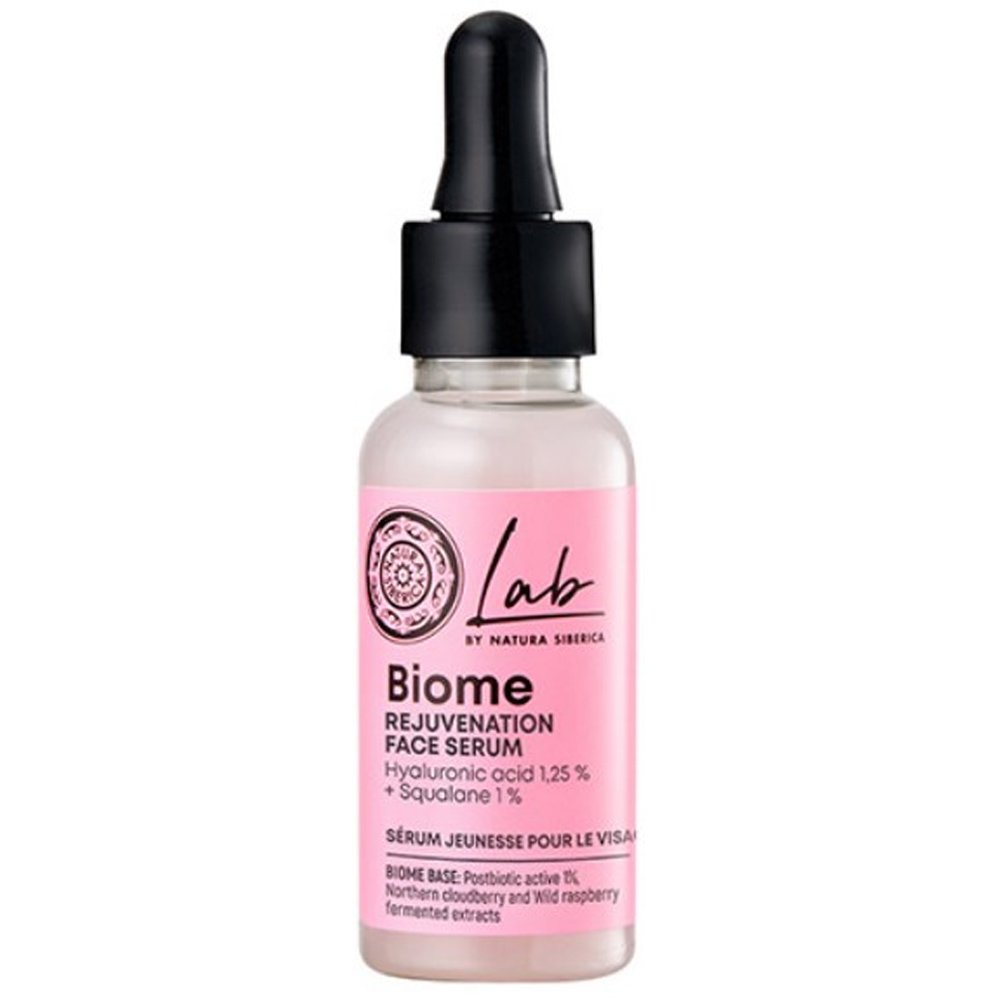 Natura Siberica Lab Biome Rejuvenation Face Serum Ορός Προσώπου Αναζωογόνησης για τις Ρυτίδες με Υαλουρονικό Οξύ 30ml