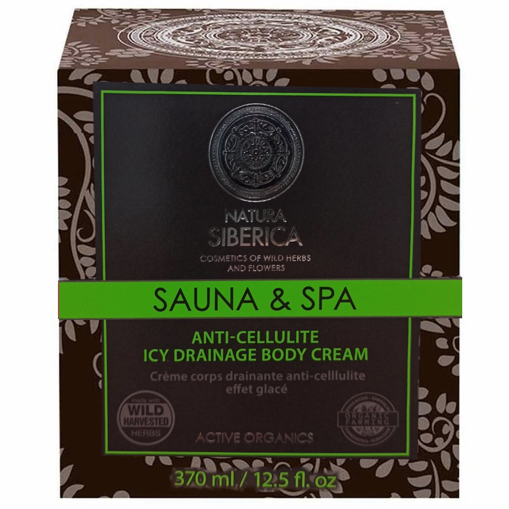 Natura Siberica Sauna & Spa Anti-Cellulite Icy Drainage Body Cream Κρέμα Σώματος με Φύκια Καμτσάτκα Κατά της Κυτταρίτιδας 370ml